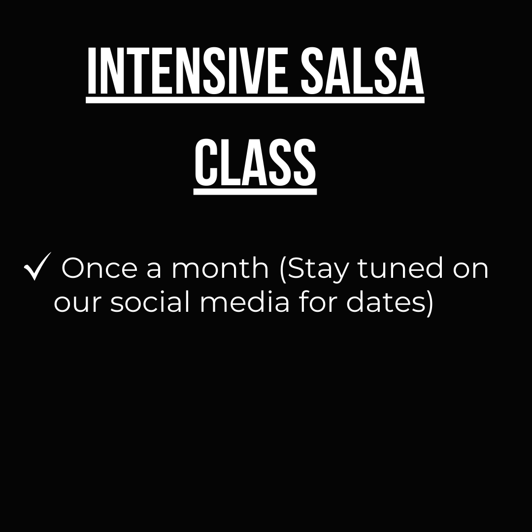 Salsa Intensive Class Schedule